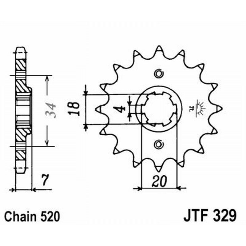 Jt Ritzel Jt 329 Z12 Zähne JTF329.12