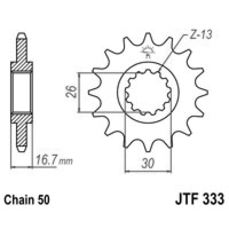 Jt Pignone Jt 333 Z15 denti JTF333.15