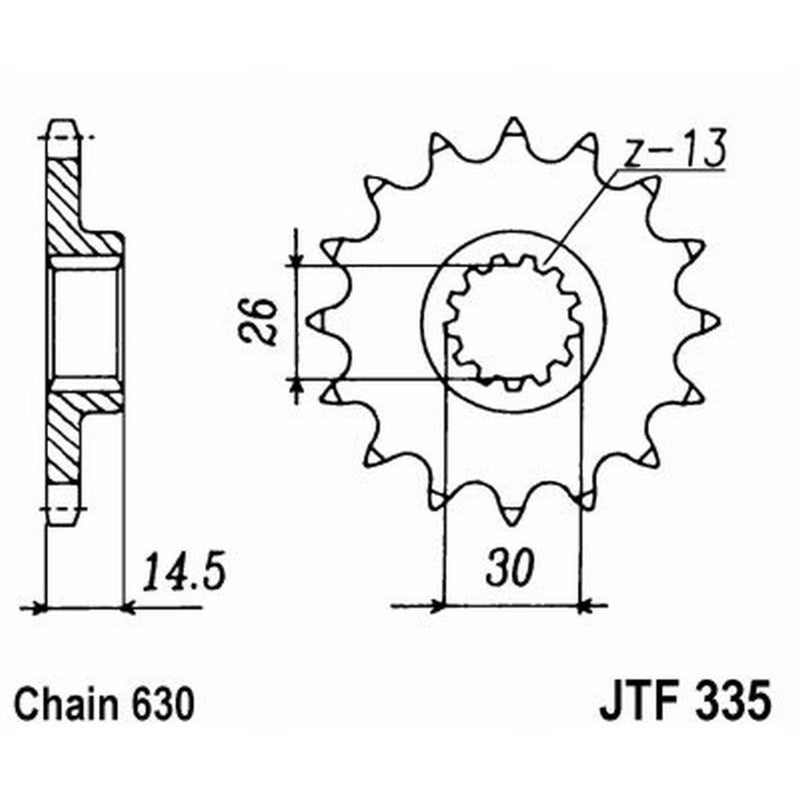 Jt Pignone Jt 335 Z15 denti JTF335.15