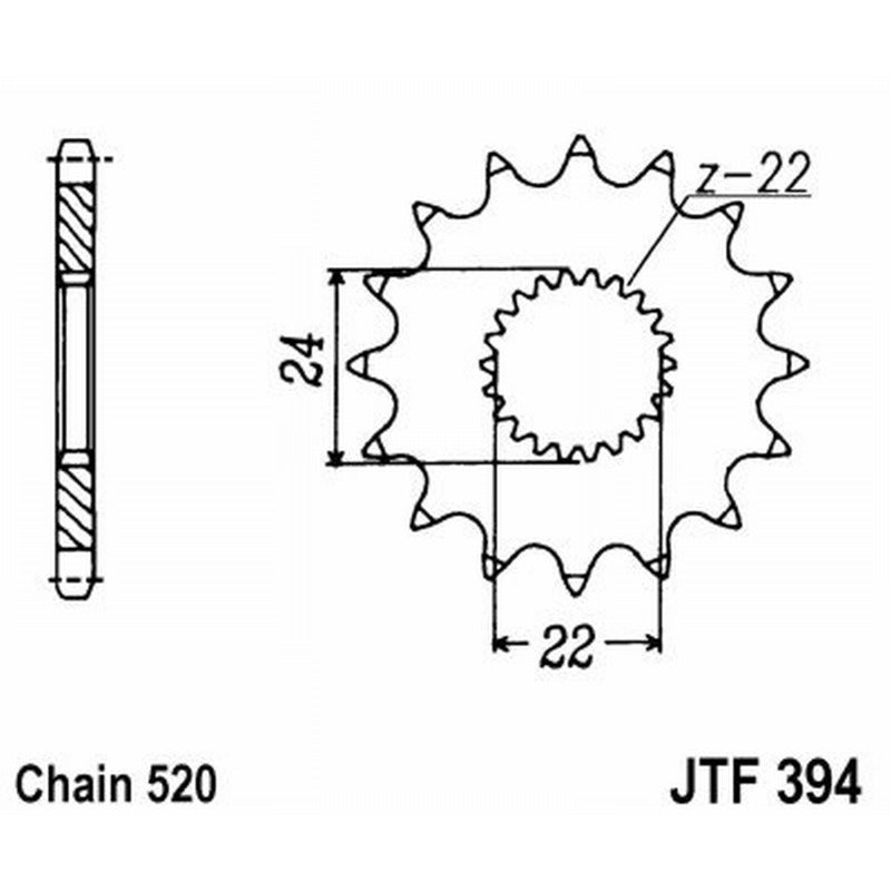 Jt Ritzel Jt 394 Z17 Zähne JTF394.17
