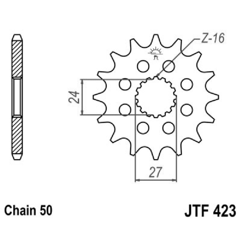Jt Ritzel Jt 423 Z17 Zähne JTF423.17