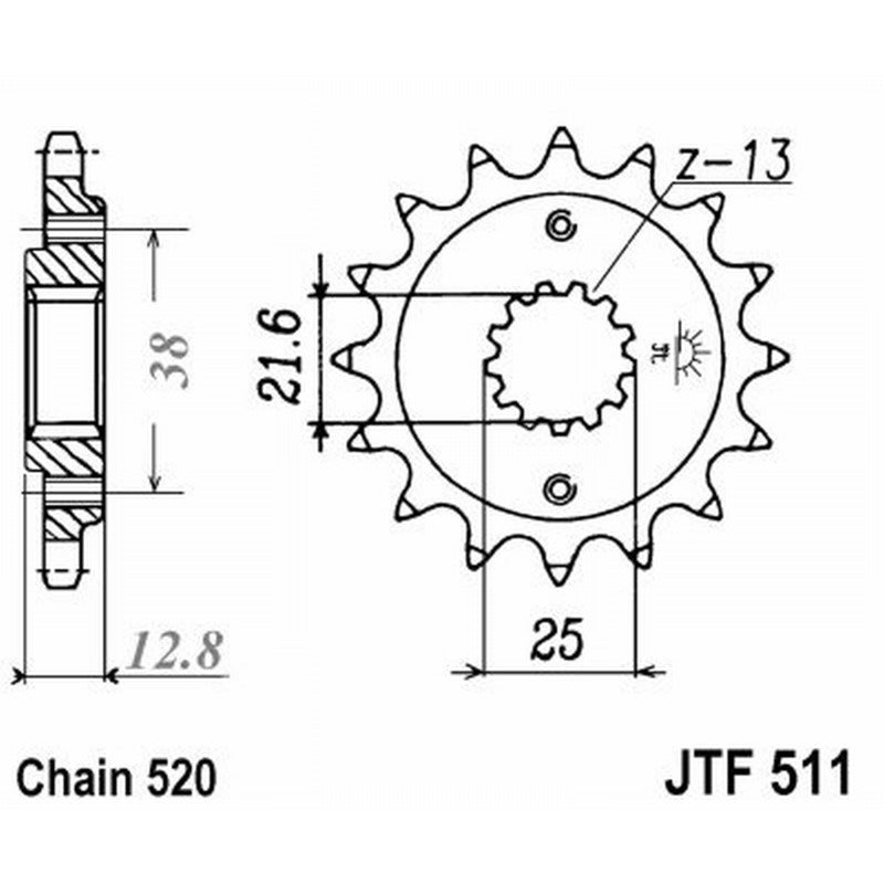 Jt Pignone Jt 511 Z15 Rb Ammortizzato JTF511.15RB