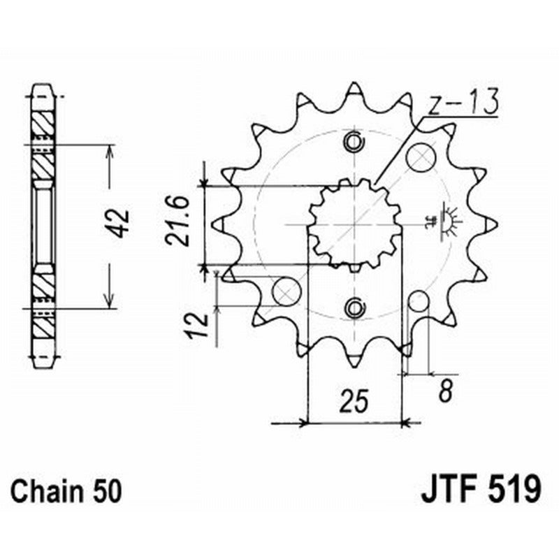 Jt Ritzel Jt 519 Z15 Zähne JTF519.15