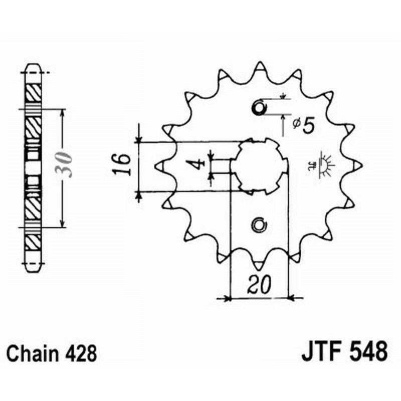 Jt Pignone Jt 548 Z13 denti JTF548.13