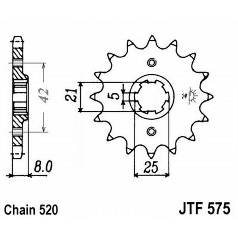 Jt Pignone Jt 575 Z14 denti JTF575.14