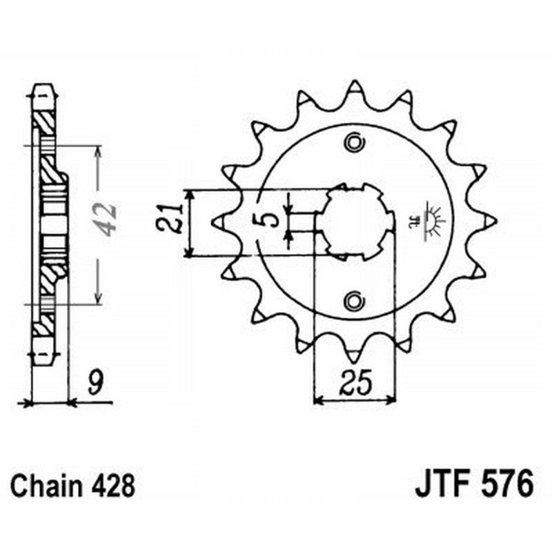 Jt Pignone Jt 576 Z19 denti JTF576.19