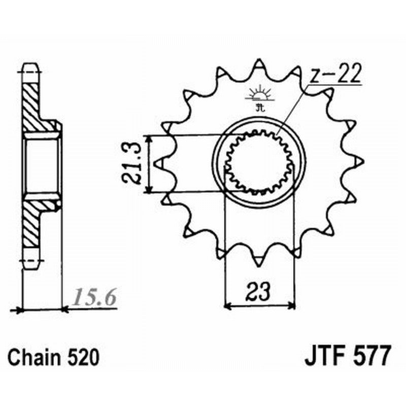 Jt Pignone Jt 577 Z16 denti JTF577.16