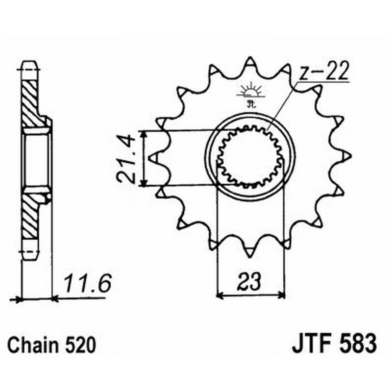 Jt Pignone Jt 583 Z13 denti JTF583.13