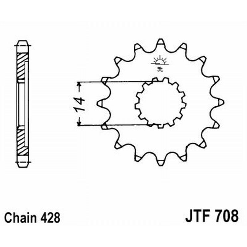 Jt Pignone Jt 708 Z13 denti JTF708.13