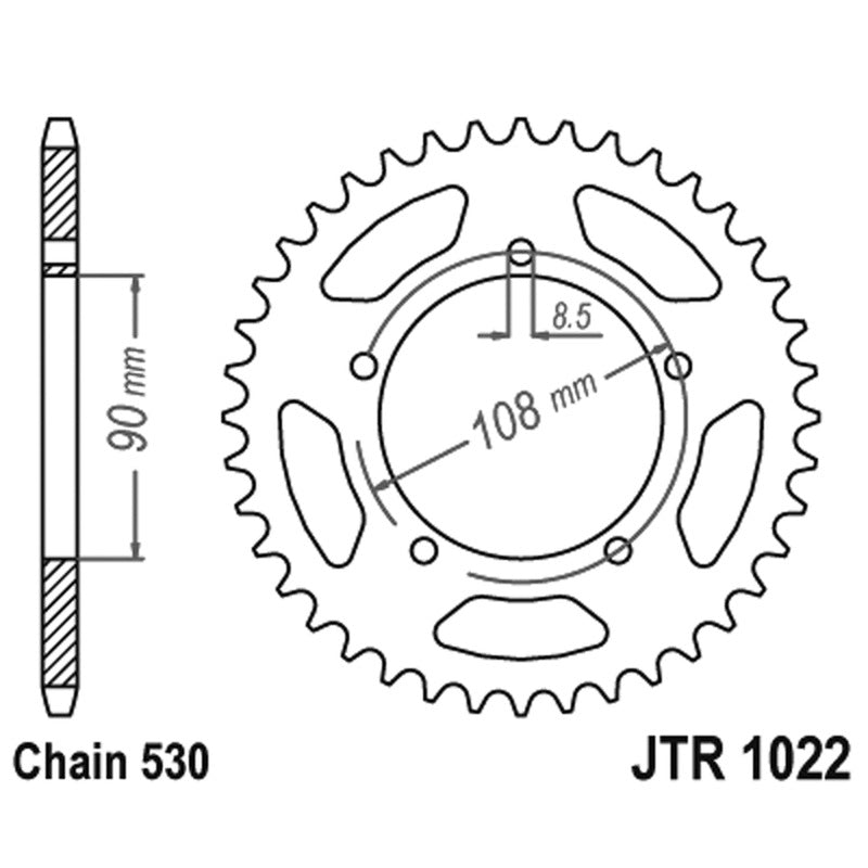 Jt Crown Jt 1022 Z38 teeth JTR1022.38