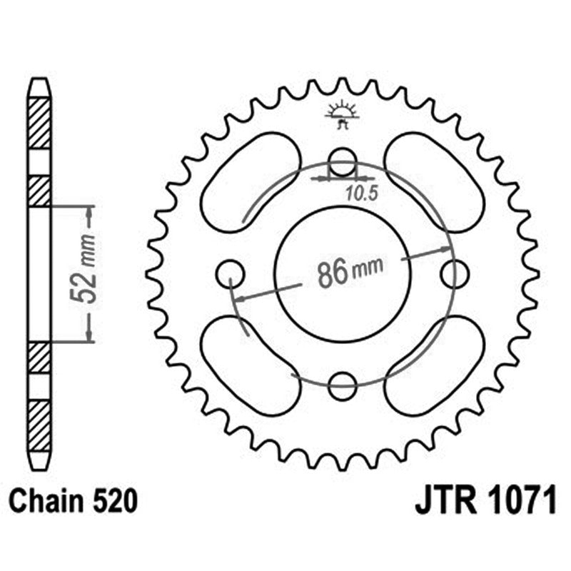 Jt Corona Jt 1071 Z30 denti JTR1071.30