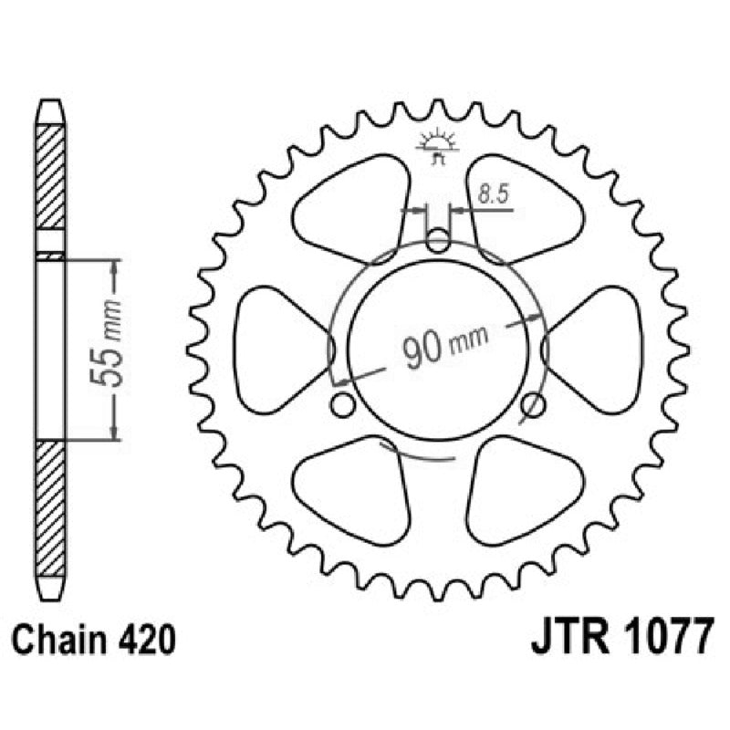 Jt Corona Jt 1077 Z47 denti JTR1077.47