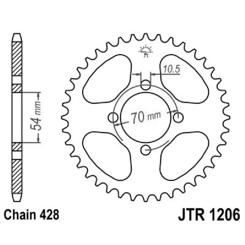 Jt Corona Jt 1206 Z42 denti JTR1206.42