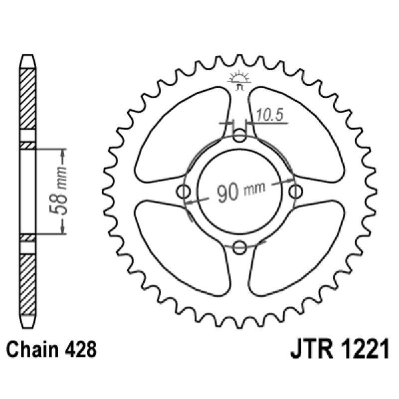 Jt Corona Jt 1221 Z44 denti JTR1221.44