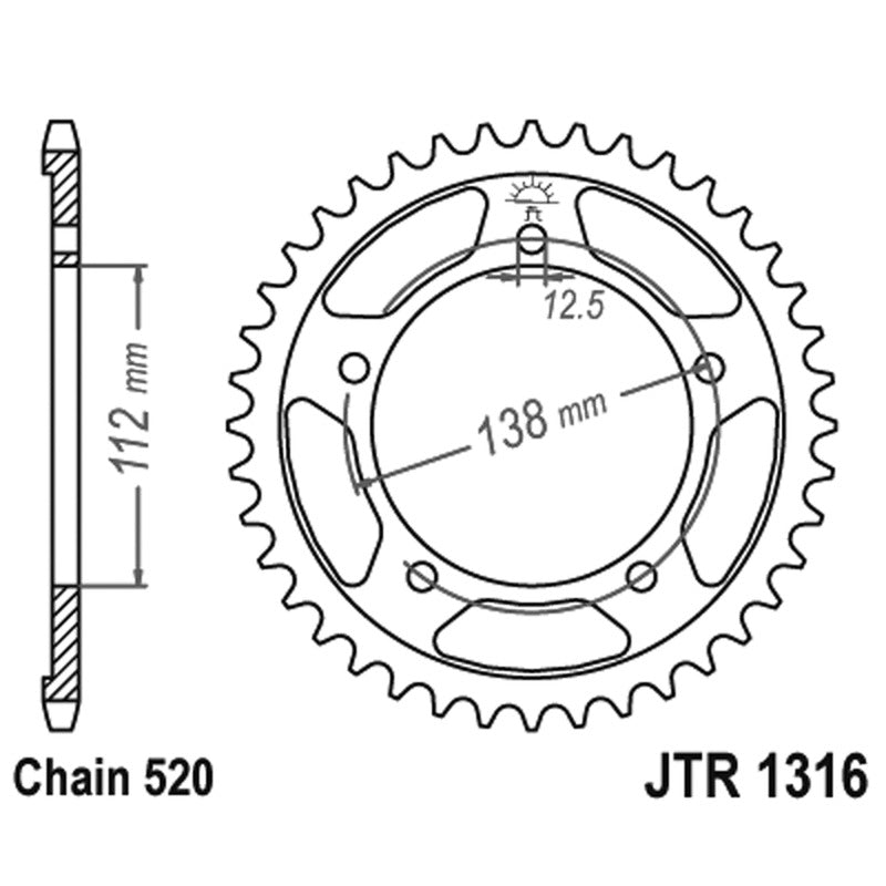 Jt Crown Jt 1316 Z39 Zähne JTR1316.39