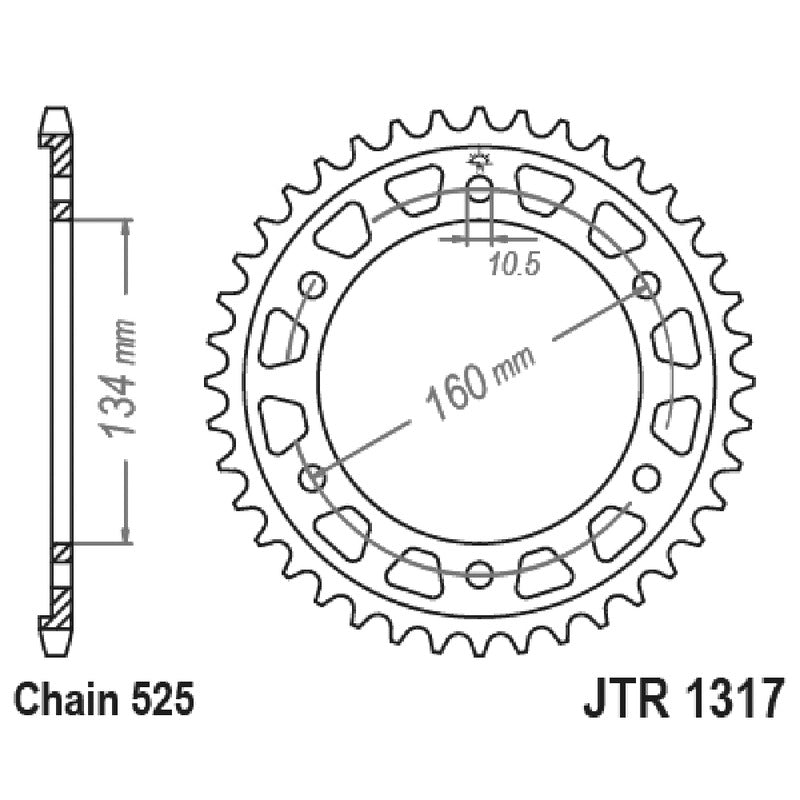 Jt Corona Jt 1317 Z43 denti JTR1317.43