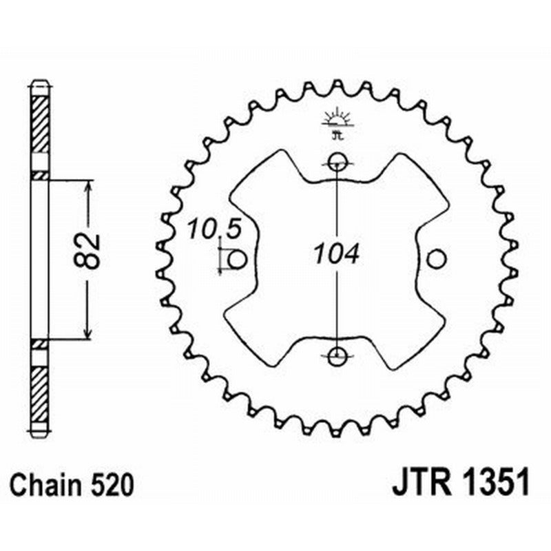 Jt Corona Jt 1351 Z40 denti JTR1351.40