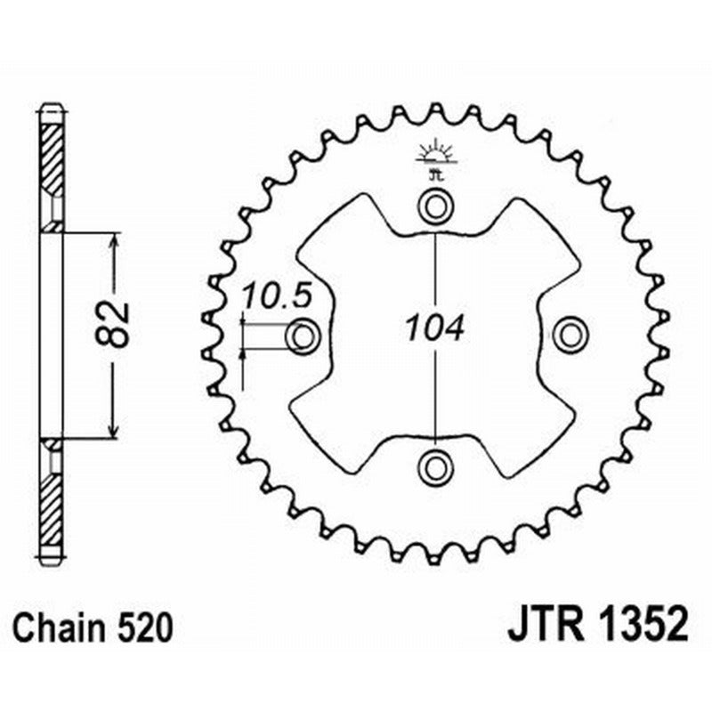 Jt Corona Jt 1352 Z40 denti JTR1352.40