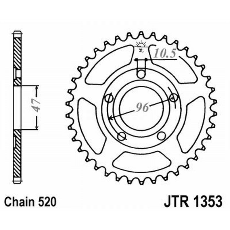 Jt Corona Jt 1353 Z40 denti JTR1353.40