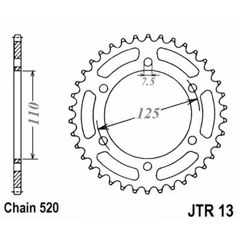 Jt Corona Jt 13 Z44 denti JTR13.44