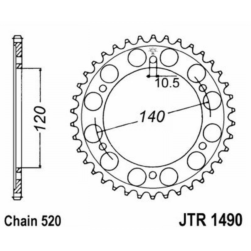 Jt Corona Jt 1490 Z37 denti JTR1490.37