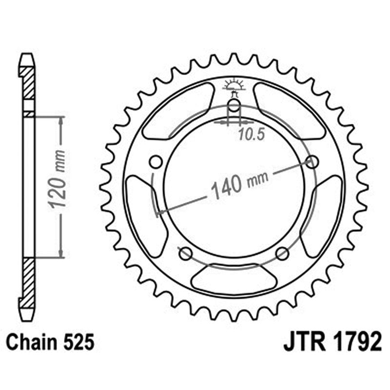 Jt Corona Jt 1792 Z47 denti JTR1792.47