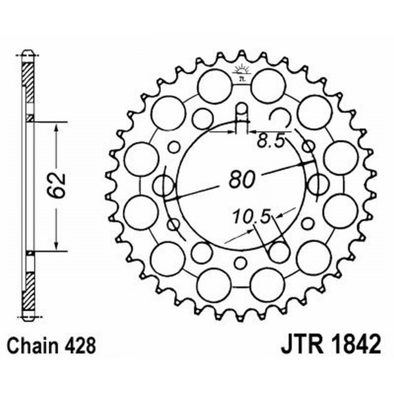 Jt Corona Jt 1842 Z44 denti JTR1842.44