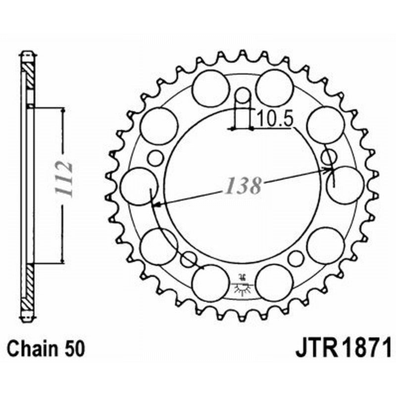 Jt Corona Jt 1871 Z48 Zbk Zincata Nera JTR1871.48ZBK