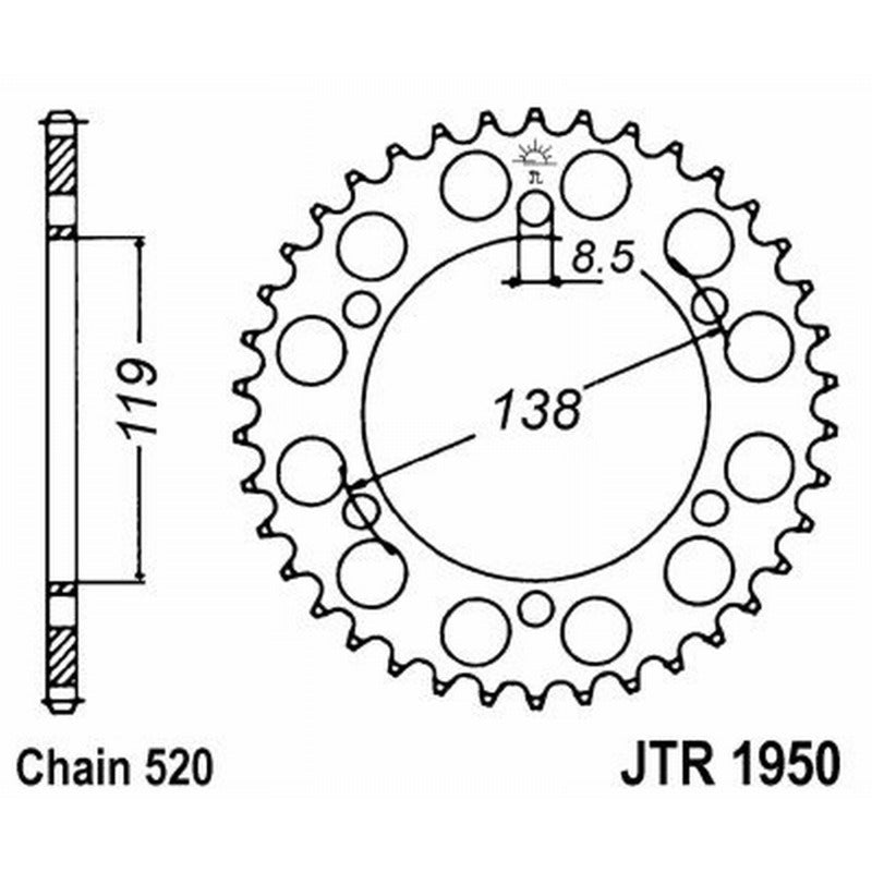 Jt Corona Jt 1950 Z48 denti JTR1950.48