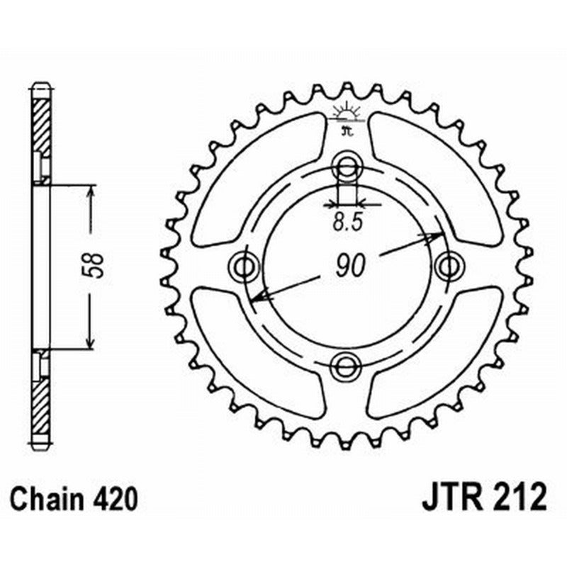 Jt Corona Jt 212 Z35 denti JTR212.35