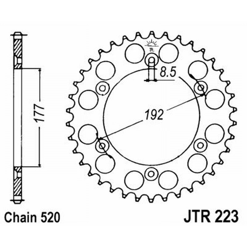 Jt Corona Jt 223 Z53 denti JTR223.53