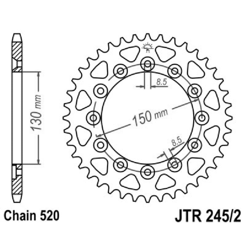 Jt Corona Jt 245/2 Z41 denti JTR245/2.41