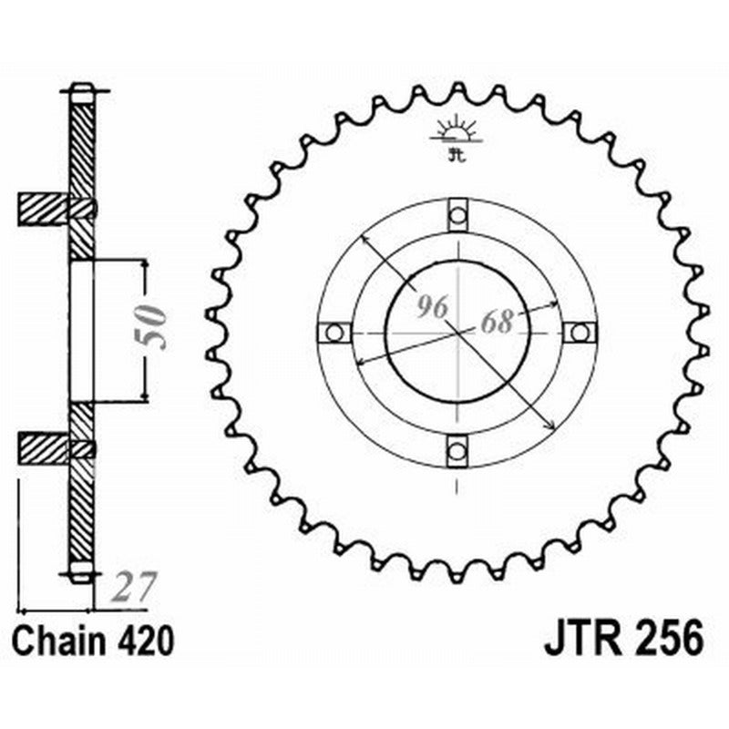 Jt Corona Jt 256 Z36 denti JTR256.36