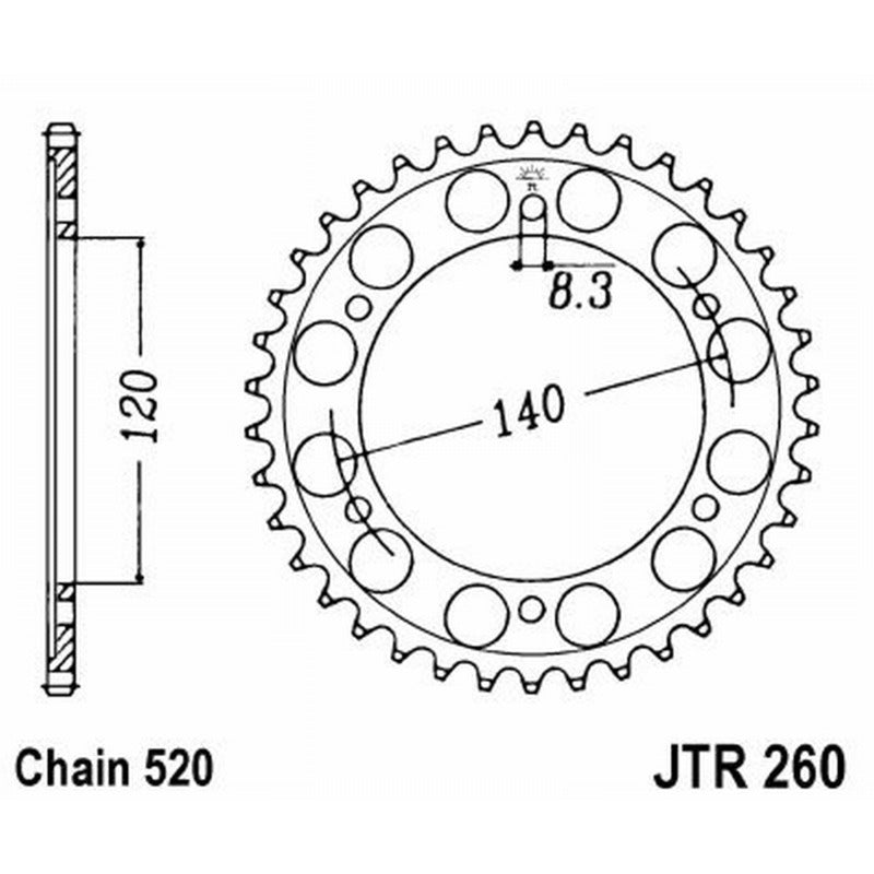 Jt Corona Jt 260 Z40 denti JTR260.40