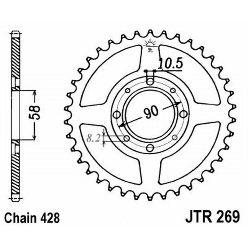 Jt Corona Jt 269 Z45 denti JTR269.45