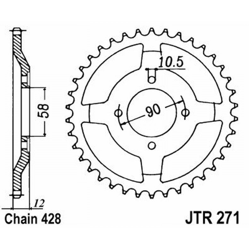 Jt Corona Jt 271 Z50 denti JTR271.50