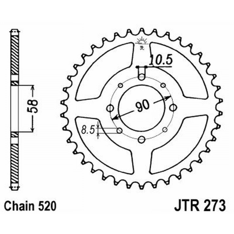 Jt Corona Jt 273 Z44 denti JTR273.44