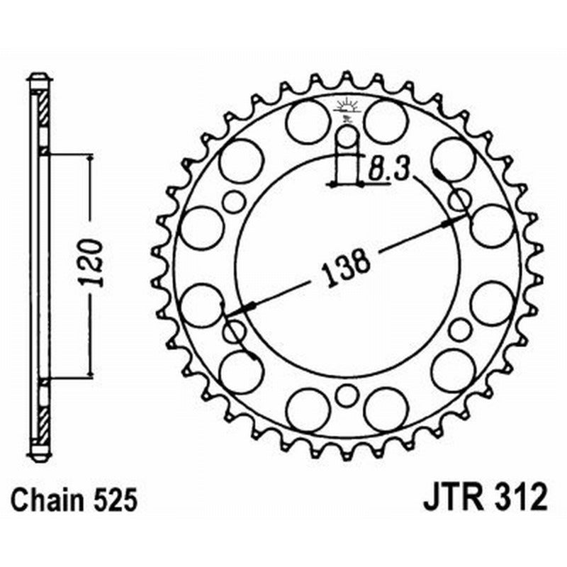 Jt Corona Jt 312 Z38 denti JTR312.38