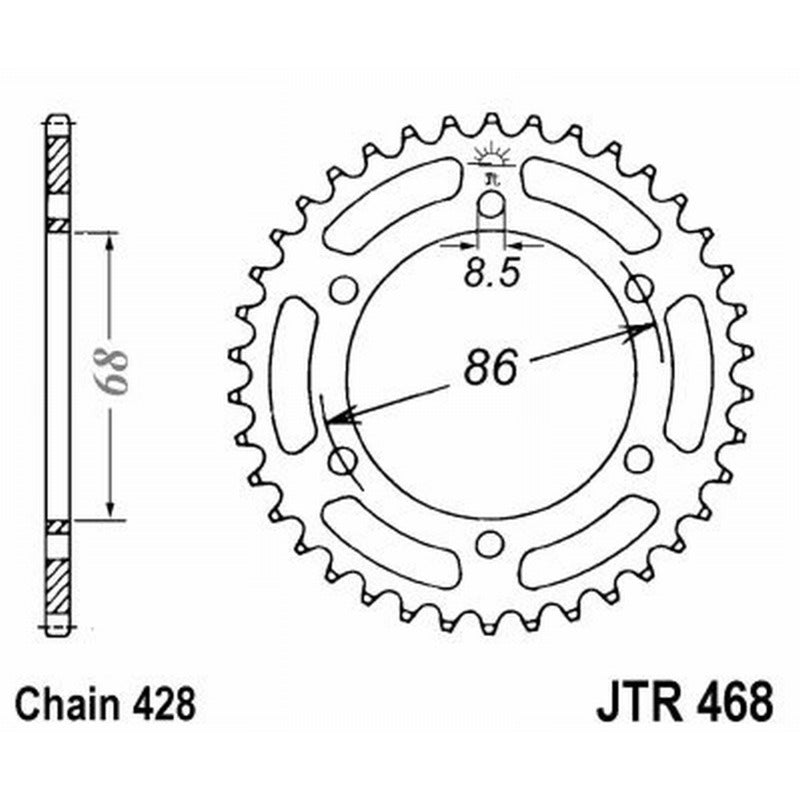 Jt Corona Jt 468 Z46 denti JTR468.46