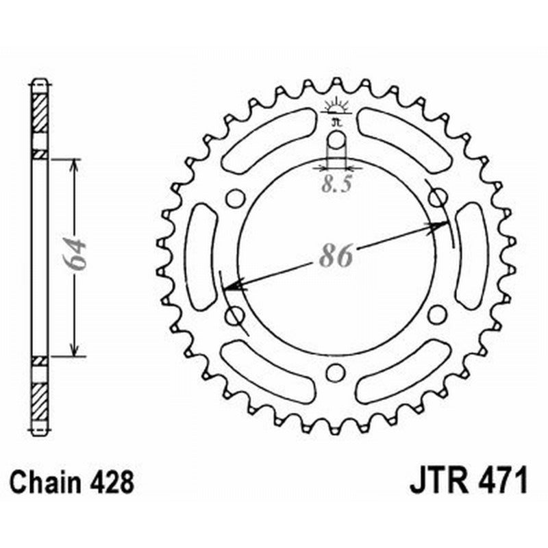 Jt Corona Jt 471 Z50 denti JTR471.50