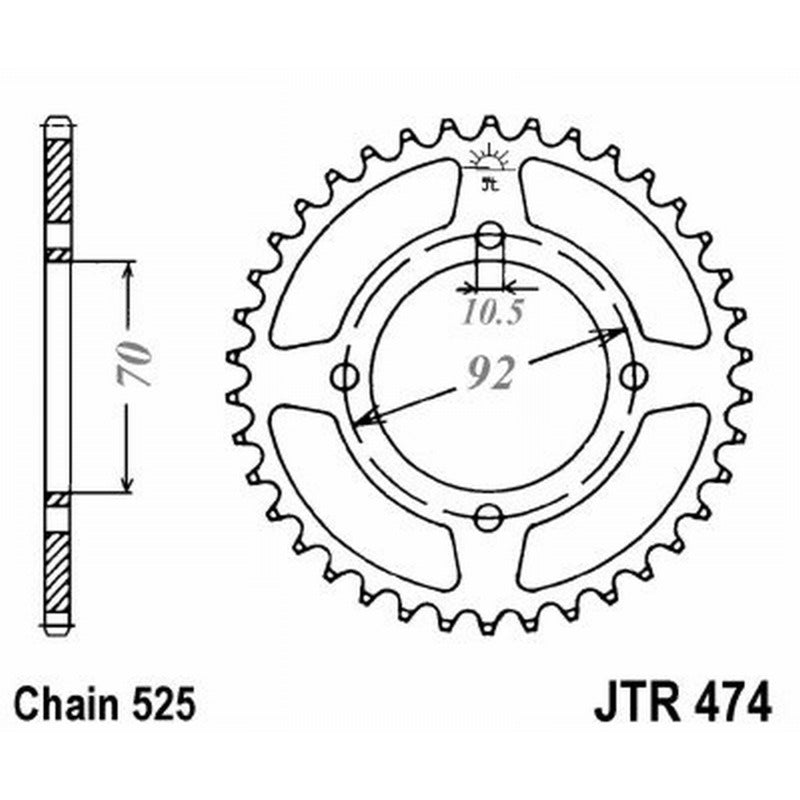 Jt Corona Jt 474 Z48 denti JTR474.48