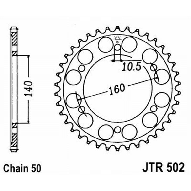 Jt Corona Jt 502 Z45 denti JTR502.45