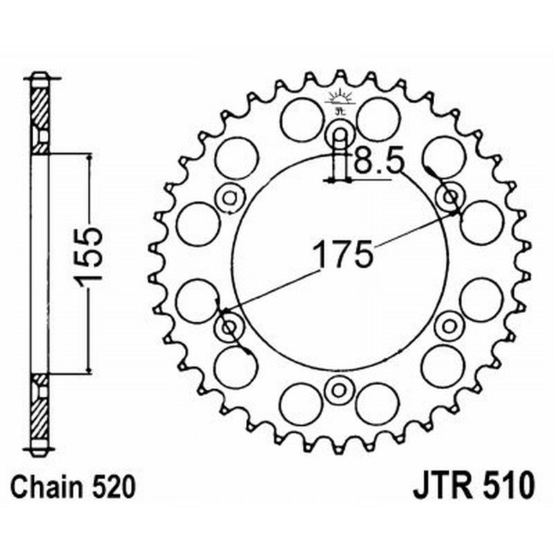 Jt Corona Jt 510 Z50 denti JTR510.50