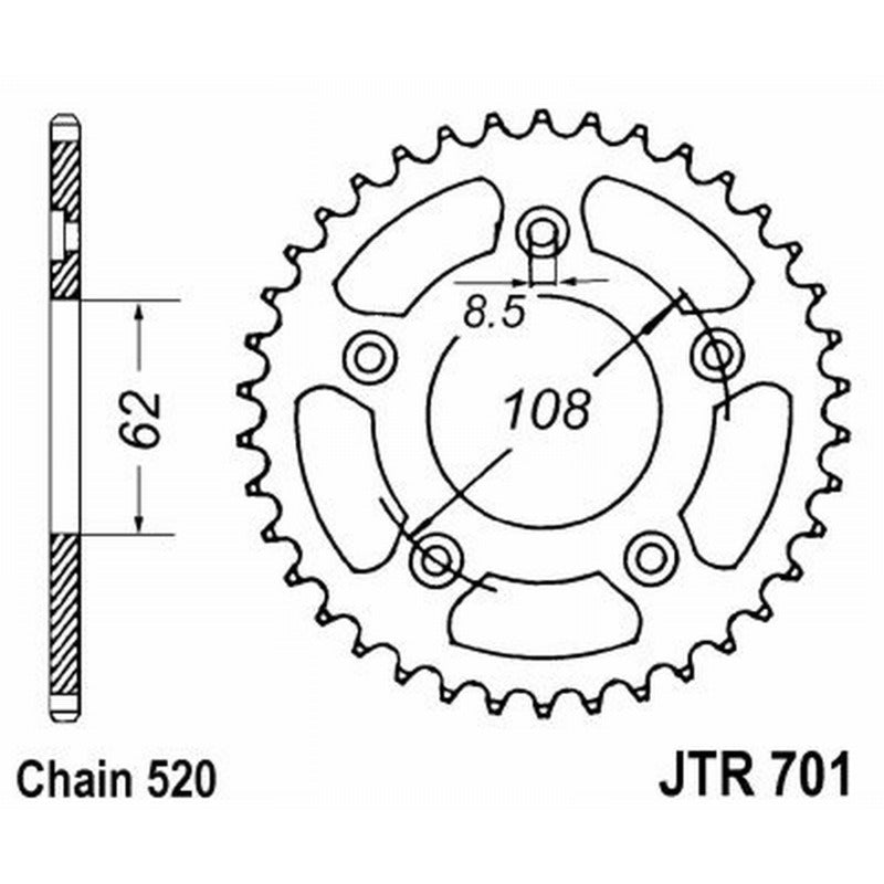 Jt Corona Jt 701 Z42 denti JTR701.42