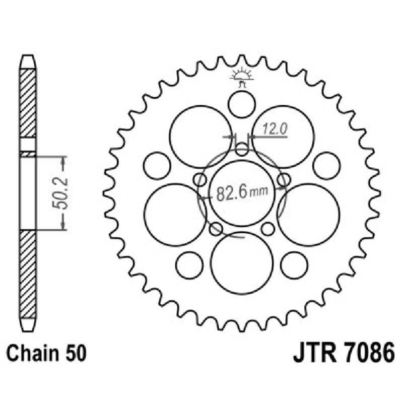 Jt Corona Jt 7086 Z48 Denti Z Zincata JTR7086.48Z