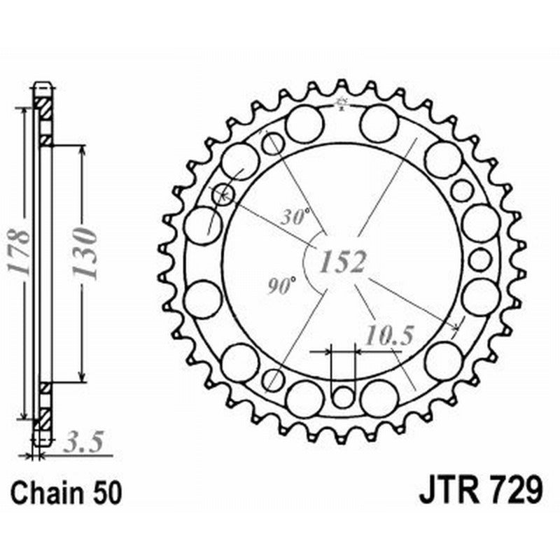 Jt Corona Jt 729 Z46 denti JTR729.46