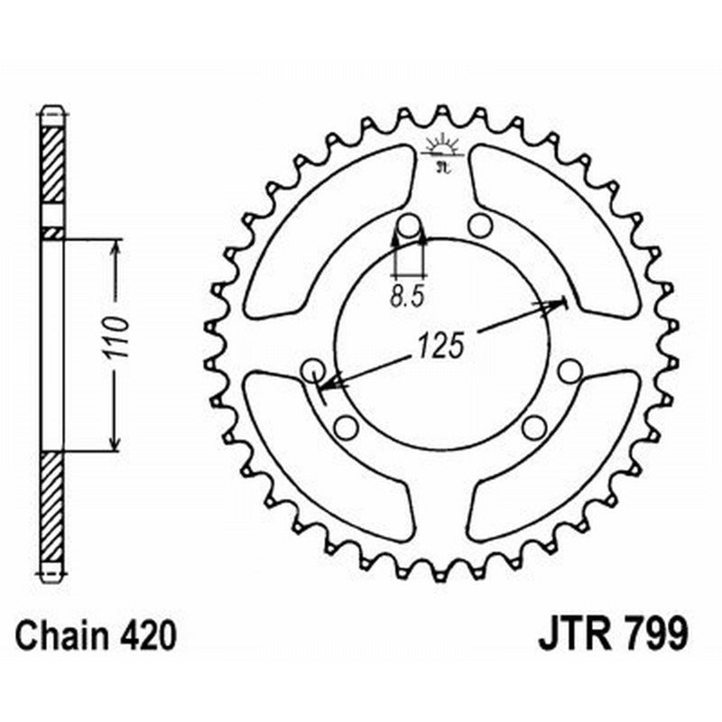 Jt Corona Jt 799 Z50 denti JTR799.50