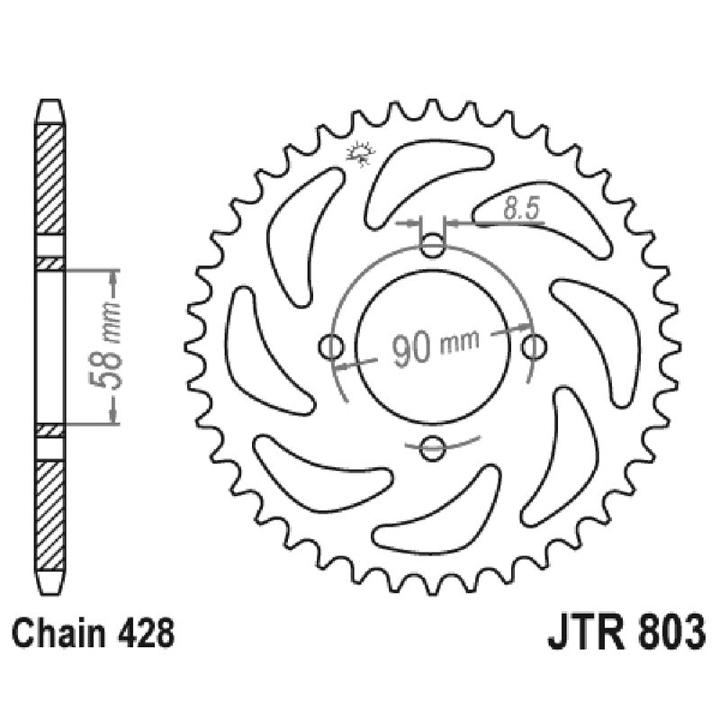 Jt Corona Jt 803 Z45 denti JTR803.45