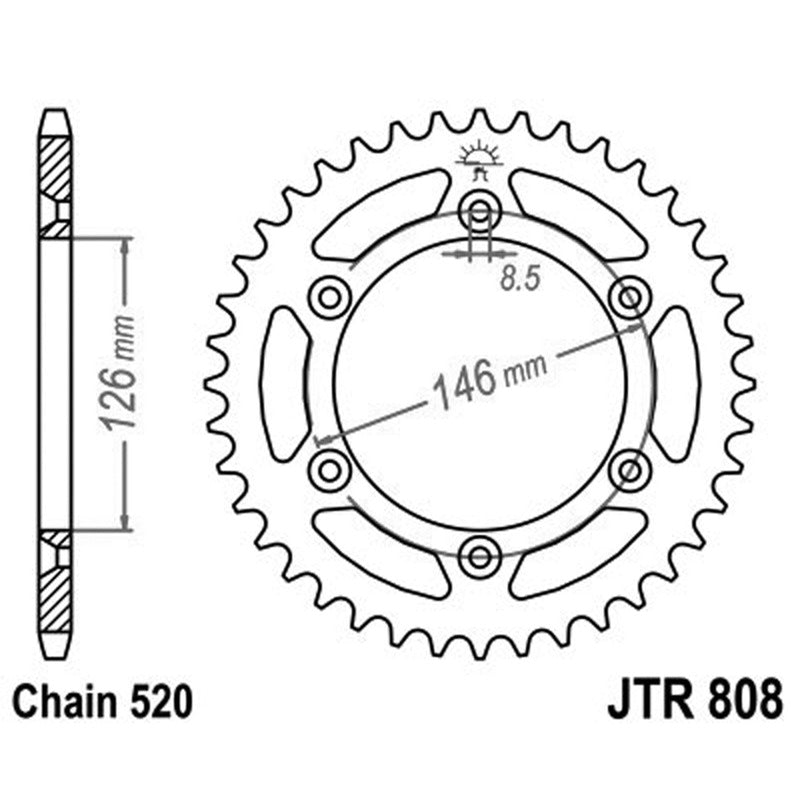 Jt Crown Jt 808 Z43 Zähne JTR808.43