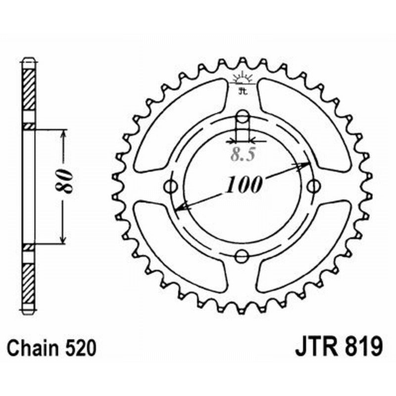 Jt Corona Jt 819 Z37 denti JTR819.37